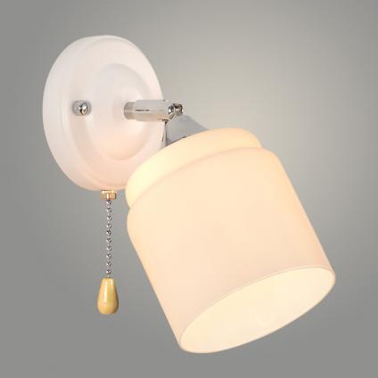 Бра XA1714/1W WH+CR белый/хром 1х60W E27 d200 h200, HN25